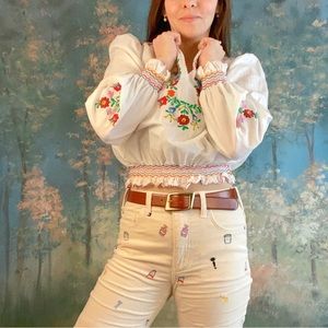 TRUE VINTAGE - 1970’s blouse, fits like a small